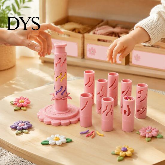 Polymer Clay Accessories Modular Flower Maker, Shaper with 9 Shaping Sculpting Tools for Scrapbooking Sleeves, Reusable Layered Press Projects,