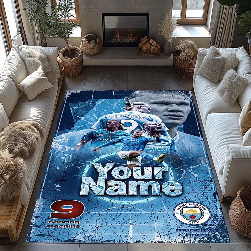 Haaland Personalized Name Floor Rug Office Rug Suitable For Dormitory Dining Room Decorate Room Hallway Antislip Carpet Decorate Offices