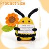 Bambola all'uncinetto Energia Positiva Tasca Abbraccio Fatto a Mano Maglia Peluche Patata Pianta Avocado Ape Tartaruga Anatra Divertente Regalo di Supporto Emotivo