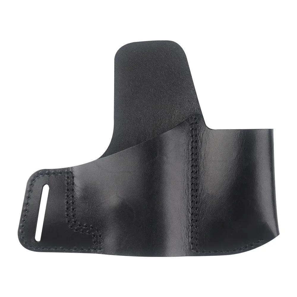 Gun Holster Genuine Leather Concealed Carry Gun Holster with Mag Pouch Fit for 17 Springfield XD & XDS Most 1911 Style Handguns
