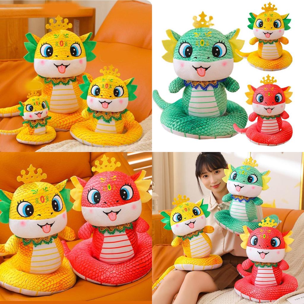 Adorable Plush Snake Doll For 2025 Year Of The Snake Gift Soft Toy With Custom Logo