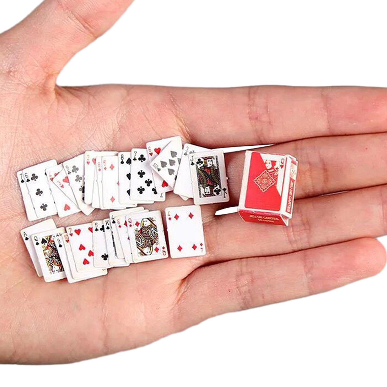 

Portable Mini Playing Cards Poker Chips Clear Playing Card For Family Game Party Spoof Fun Prank Props House Study Pub Accessory