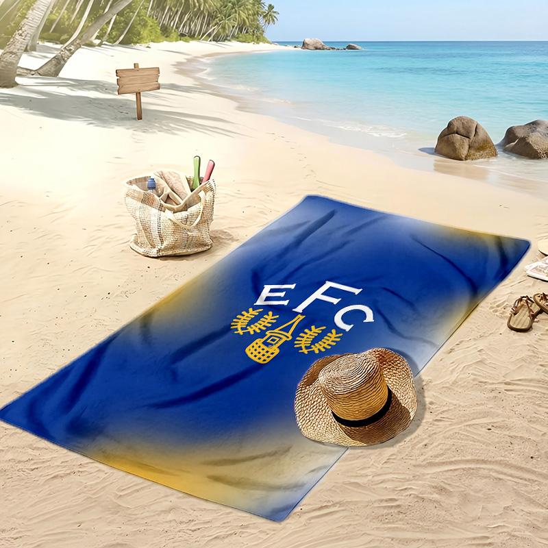Asciugamano da Spiaggia con Stampa del Football Club Everton, Asciugamano Grande Morbido ad Asciugatura Rapida per Spiaggia Campeggio Nuoto