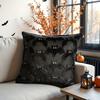 1pc 3D Black Bat Plush Throw Pillow Cover, Gothic Dark Spooky Witch Halloween Decorative Cushion Cover, No Pillow Core
