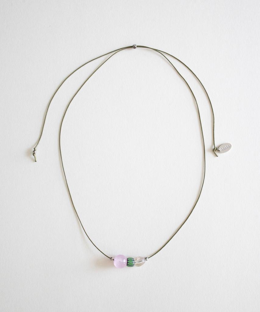 Merrymotive Natural Mood Gem With String Necklace