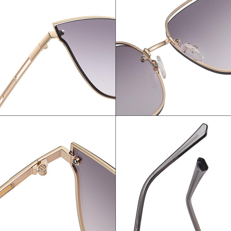 Nowe okulary przeciwsłoneczne z nylonowymi soczewkami online Celebrity Big Box Su Yan Street Sunglasses Okulary przeciwsłoneczne damskie