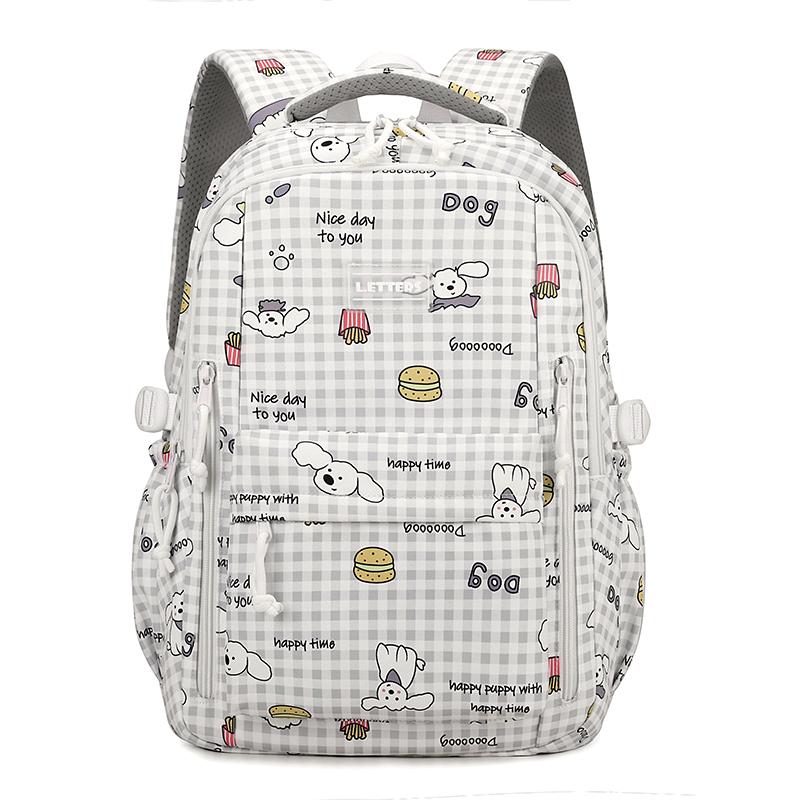 Student Cartoon School Bag Kindergarten Ridge Protector Backpack Women's Backpack Lightweight Children's Backpack