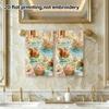 Fairy Woodland Animals Print Bath Towel, Soft Absorbent Quick Dry Towel, Deer Bear Rabbit Squirrel Kids Shower Towel