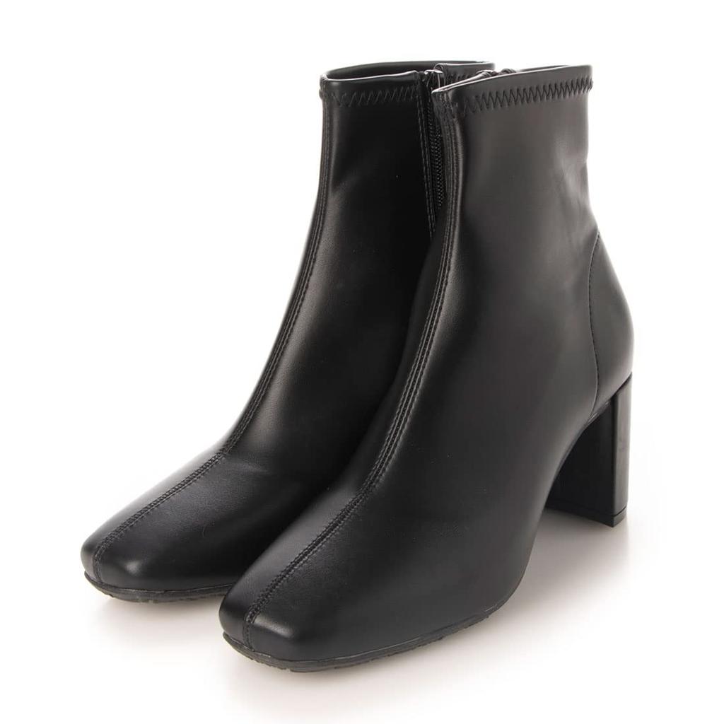 Evol Fashion Boots, Soft Stretch 7cm Heel Short Boots, BL, 23.5 cm