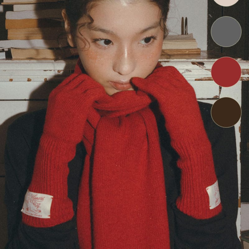 Heeari Host Winter Muffler & Gloves (4 colors)