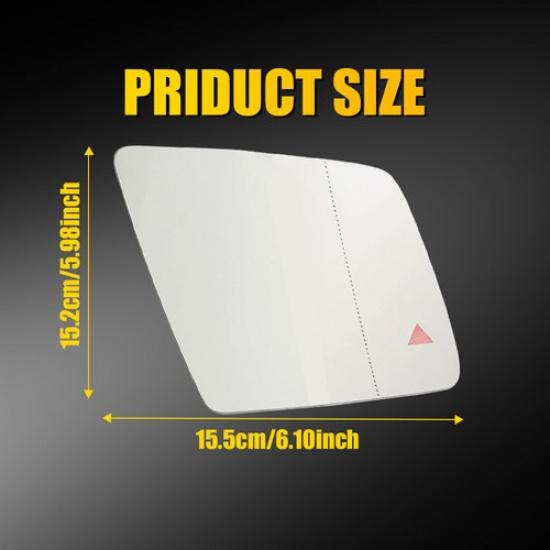 Passenger Side Mirror Glass Heated W/ Blind Spot for 13-18 Mercedes-Benz G GLS N