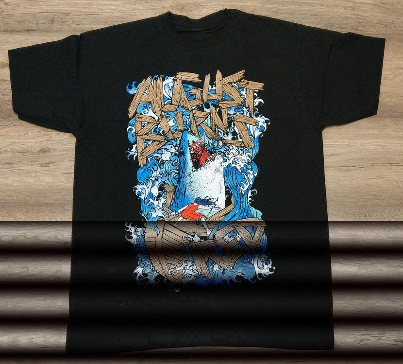 AUGUST BURNS RED Shark T-shirt Cotton For men Women S-4XL CB304 M