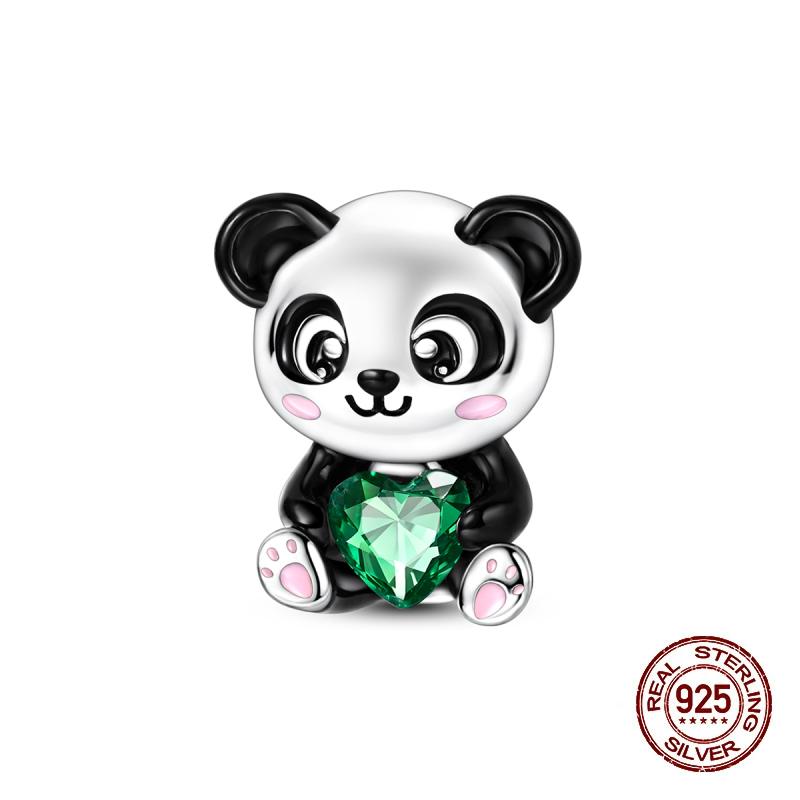 Charms Kupferrosa Katze Eule Tier Herz Zirkonia Charm Perlen Passen Original Armbänder Feiner DIY Schmuck