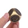 Brass Cube Six-Sided Rotation Spherical Hand Spinner Chinese Style Stress Relief Toys Adult Antistress Fidget Toy