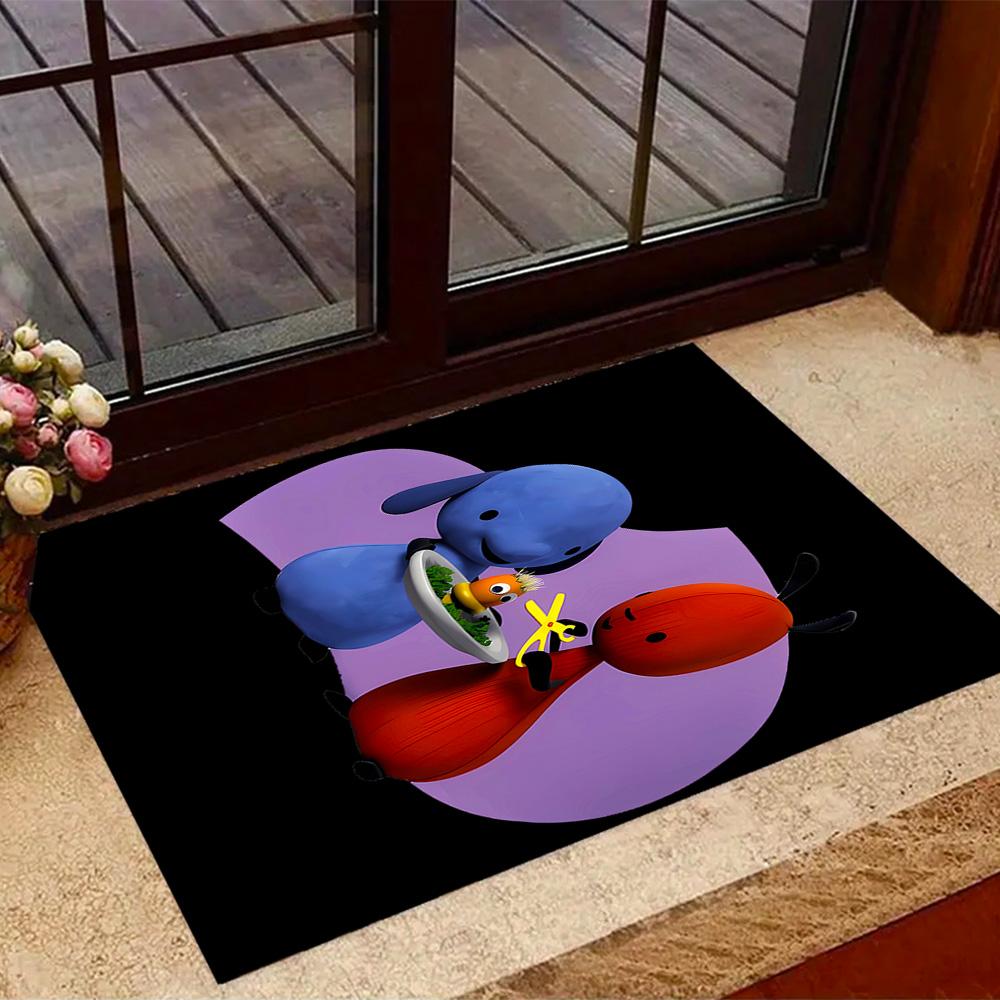 Bing's Birthday Celebration Themed Anti-Slip Rugs - Polyester Home Decor, Suitable for Bedrooms, Living Rooms, Doorways, Studios, and Decorations