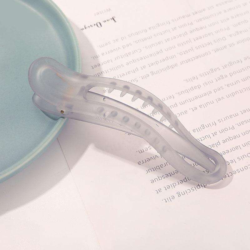 

Корейская матовая большая заколка BB для женщин и девочек, аксессуары для волос, модные цветные однотонные акриловые зубчатые нескользящие заколки для волос, заколки для волос серый