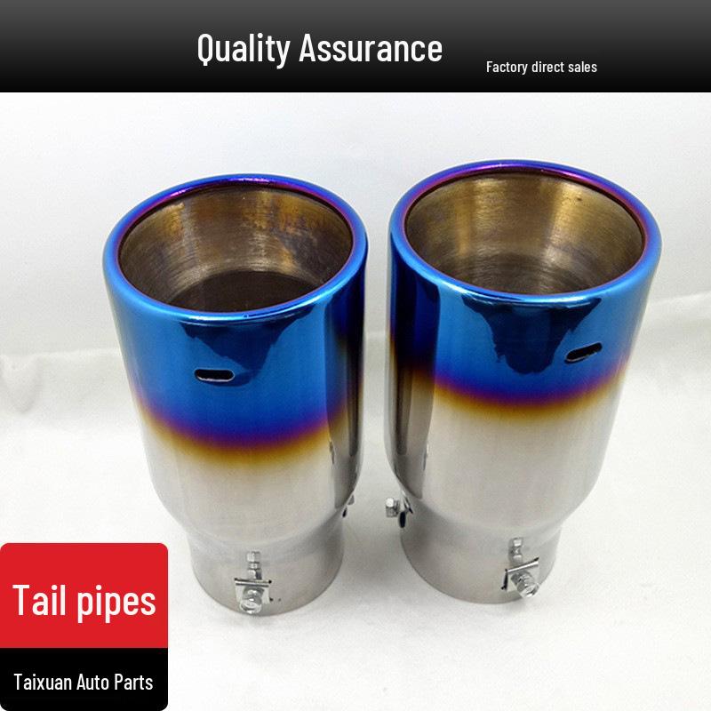 Stainless Steel Semi-Blue Exhaust Tailpipe for Prado, Reiz, Camry, RAV4, S6