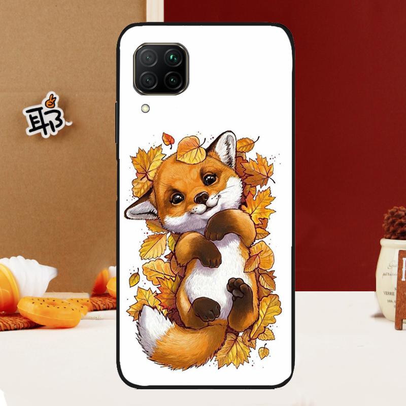 Autumn Leaves Fall Fox For Huawei Nova 12i 3i 7i 8i 11i 9 10 SE Y60 Y61 Y70 Y72 Y73 Y90 Y91 P20 P30 P40 Lite Case