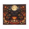 Halloween Black Cats Knitted Blanket Witchy Spooky Flannel Throw Blankets Home Couch Personalised Ultra-Soft Warm Bedspreads