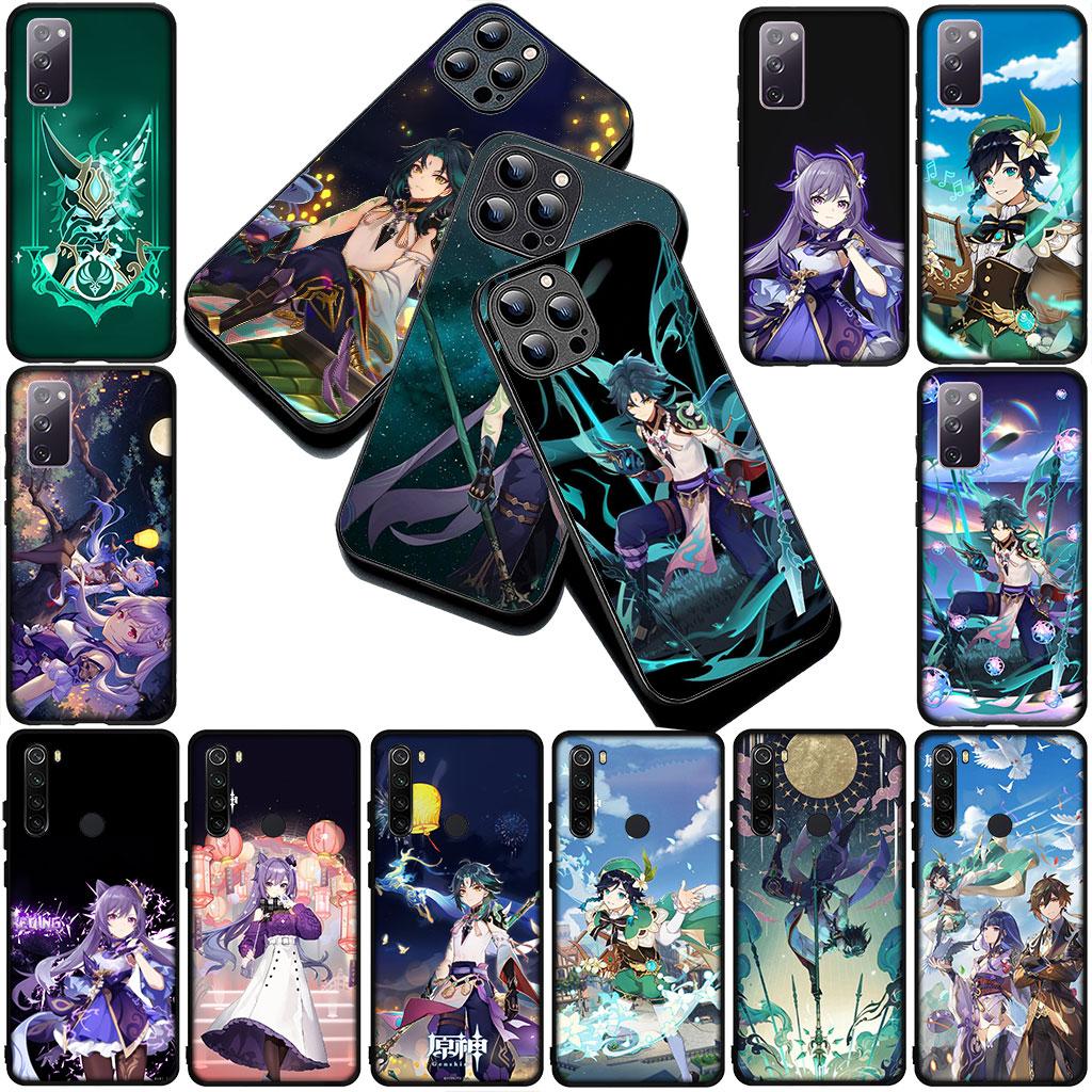 Genshin Venti Impact Xiao Keqing Phone Cover Soft Case for Xiaomi Redmi 15 15C A4 A5 9A 9C NFC Note 9 8 9T 5G Casing