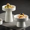 Japanese Tall Dim Sum Plate Restaurant Chinese Pastry Plate Household Afternoon Tea Plate Banquet Tableware Tray Cold Vegetable Bowl