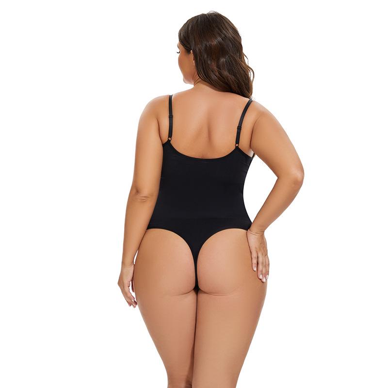 Seamless Plus Size Bodysuit: Tummy Control & Hip Lift One-Piece Shapewear