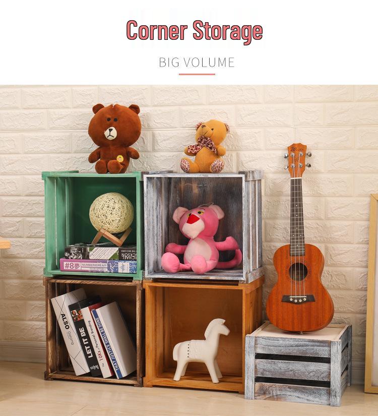 Cassa di Stoccaggio in Legno Vintage Usurata: Espositore Decorativo per Oggetti Vari e Scatola Cornice per Matrimonio