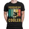 Snowboard Dad Snowboarding Gift Fathers Day Winter Sports Mens T-Shirts Top #NED
