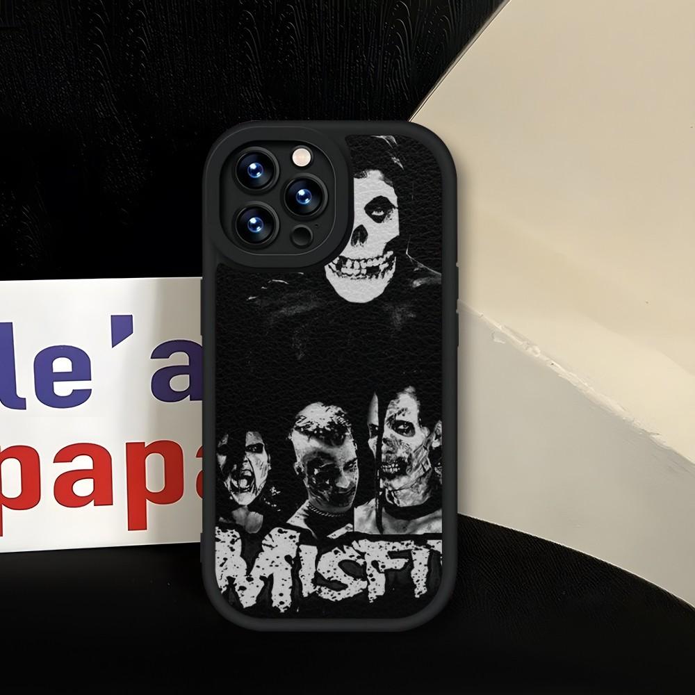 The Misfits Glenn Danzig Phone Case Soft Black For IPhone 13 14 15 12 11 Pro Max Mini Xs X Xr 7 8 Plus SE2020 Leather Coque