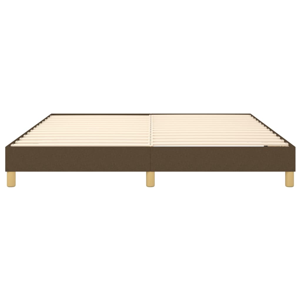 Vidaxl Bed Frame Without Mattress, Dark Brown, 160X200 Cm, Fabric
