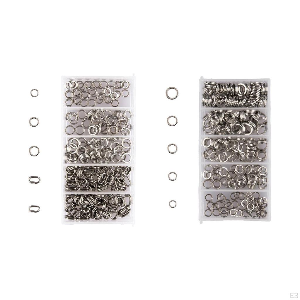 Fishing Split Rings Assortment for Bass Gear