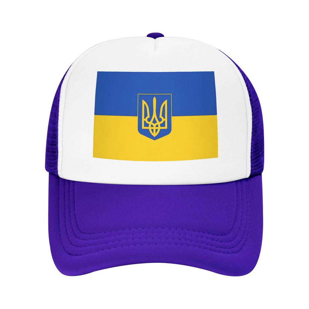Ukraine Flag Blue And Yellow Mesh Sun Hats Unisex Custom DIY Trucker Hat Spring Casual Outdoor Sport Baseball Cap