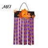 Dynamic Swaying Door Lintel Decoration Halloween Rag Flag Banner, Pumpkin Maple Leaf Flower Ribbon Hanging Escape Room Thrilling Atmosphere