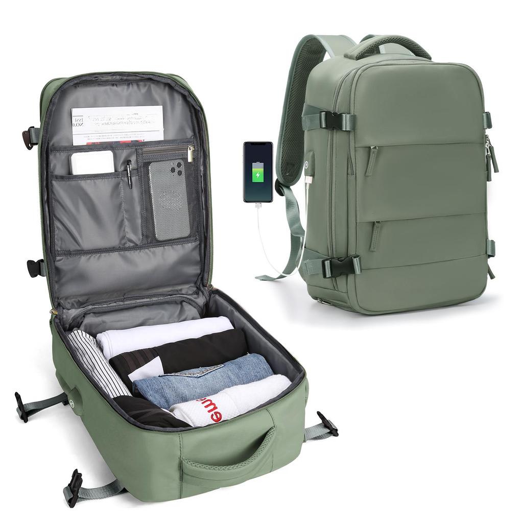 Geantă de mână Bagaj de cabină Rucsac, Rucsac de călătorie pentru femei, cu avion, pentru fete, pentru școală, pentru laptop Rucsac de zi pentru bărbați de afaceri