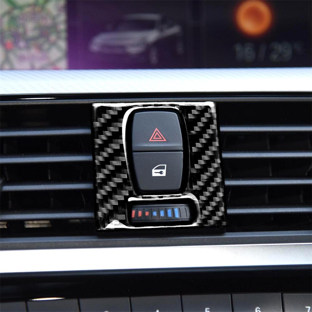 Black Car Interior Decoration Protection Carbon Fiber Sticker For BMW F30 F34 2013-2017 Auto Styling Accessories