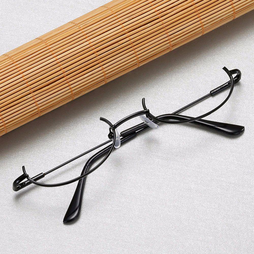 Party Eyewear Oval Glasses Frame Spectacle Frames Photography Decoration Half Frames Glasses Frame