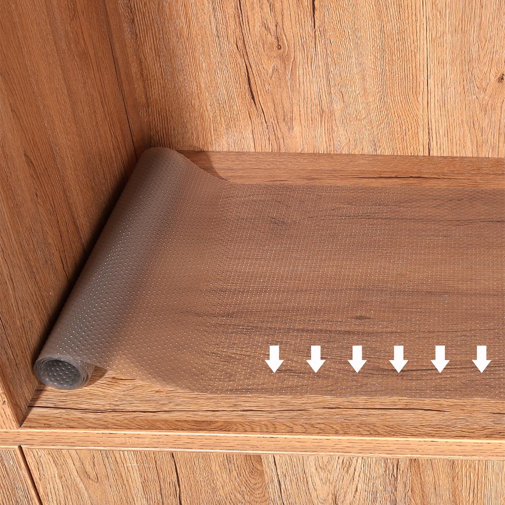 1 Roll Drawer Pads Shelf Cover Liner Non-slip Waterproof Closet Place Pads Table Pads Cabinet Oil-proof Liner Non-adhesive
