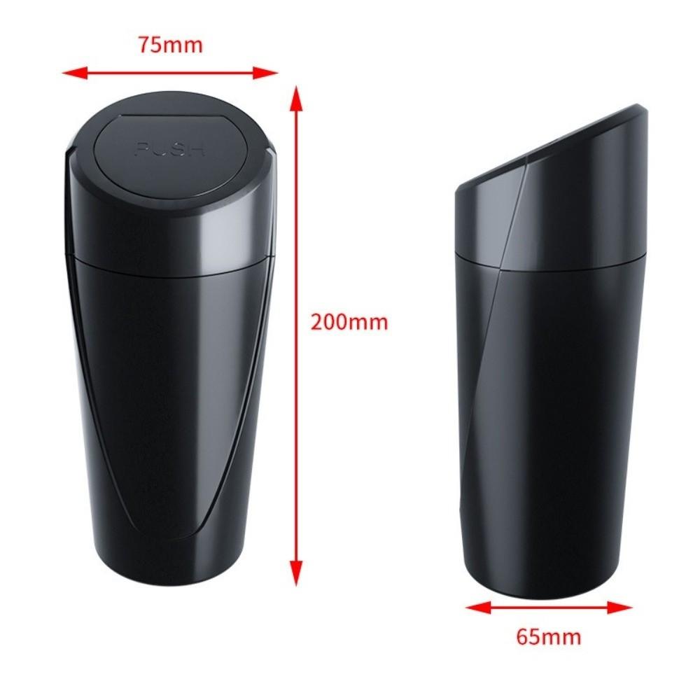Leakproof Design Car Garbage Bin With Lid Mini Trash Can Portable Car Trash Can for Door Storage