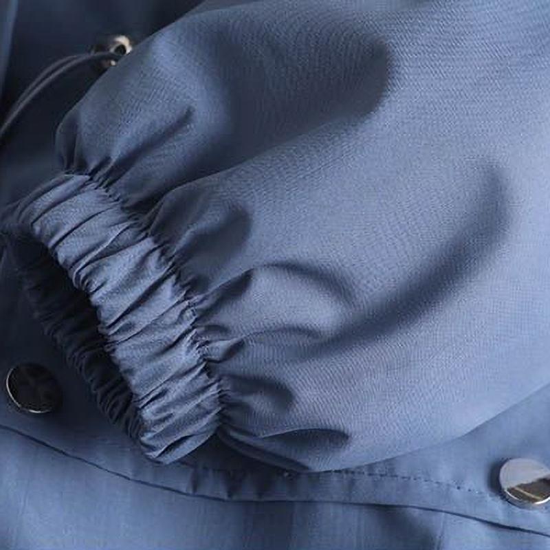 Damen Print Kapuzenjacke Herbst Verdicken Thermisch Lässiger Trenchcoat Warme Winter Parkas Übermantel