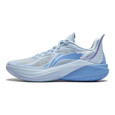 Li Ning Sonic 12 Stoff Schnürschuhe Leichtgewicht Rutschfest Stoßdämpfend Abriebfest Rebound Atmungsaktiv Low-Top Basketballschuhe YKBU054-11