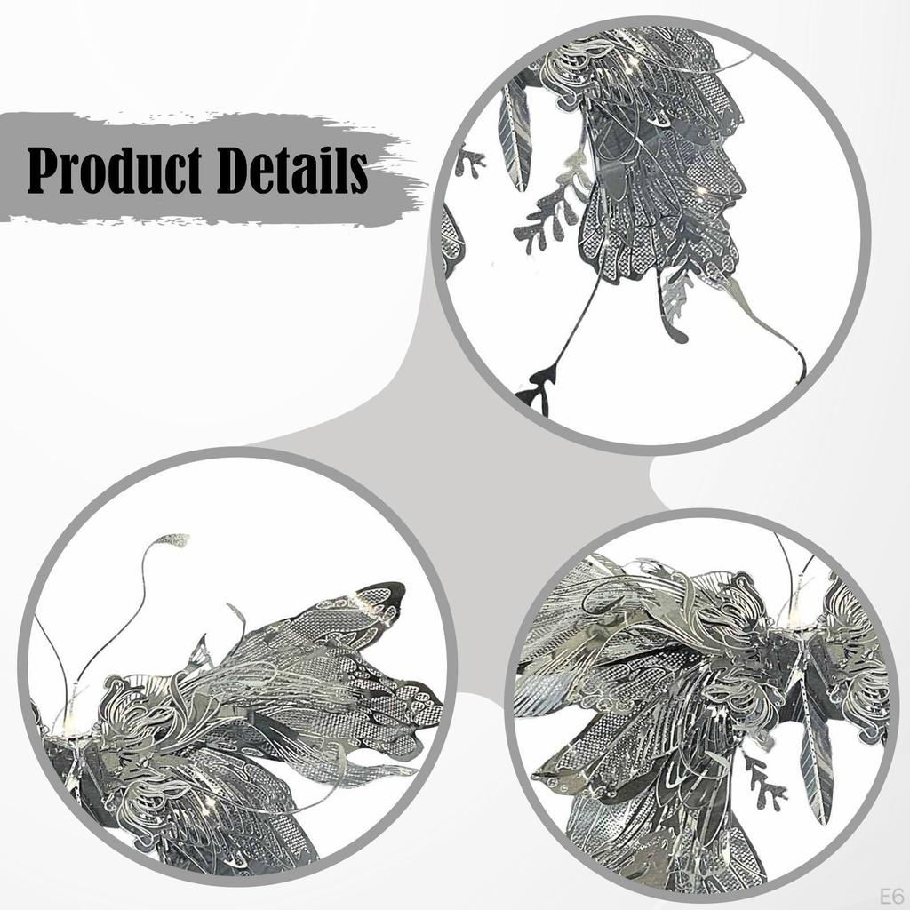 3D Butterfly Puzzles DIY Home Decoration Craft Novelty Metal Model Kit for Adults Birthday Gift