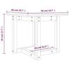 VidaXL Table basse Blanc 50x50x45 cm Bois massif de pin 822173