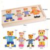 Four Bears Dress-Up Puzzle: Educational Toy for Girls