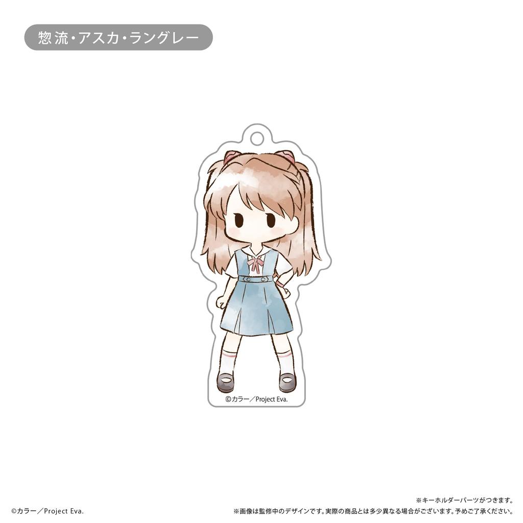 TV Anime "Neon Genesis Evangelion" Retro Acrylic Keychains Box of 6