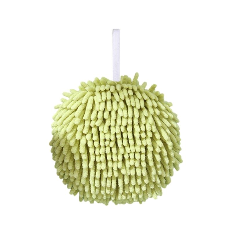 

Hand Towel Easy Carry Soft Handball Microfiber Washcloth Offers Rapid Cleanliness Comfortable for Hands Cleaning зелений