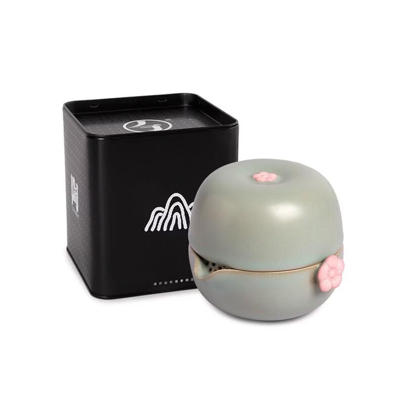 Edenus Engraved Forest Style Portable Ceramic Tea Set