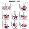 9PCS Independence Day Star Hangings Decorative Ornament Perfect for Enhancing Holidays Spirit in Homes and Party Venues