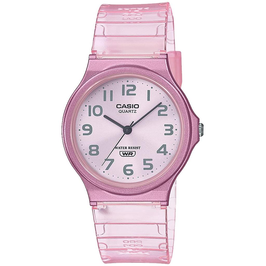 Casio Wristwatch Collection MQ-24S-4BJF Unisex Clear Pink