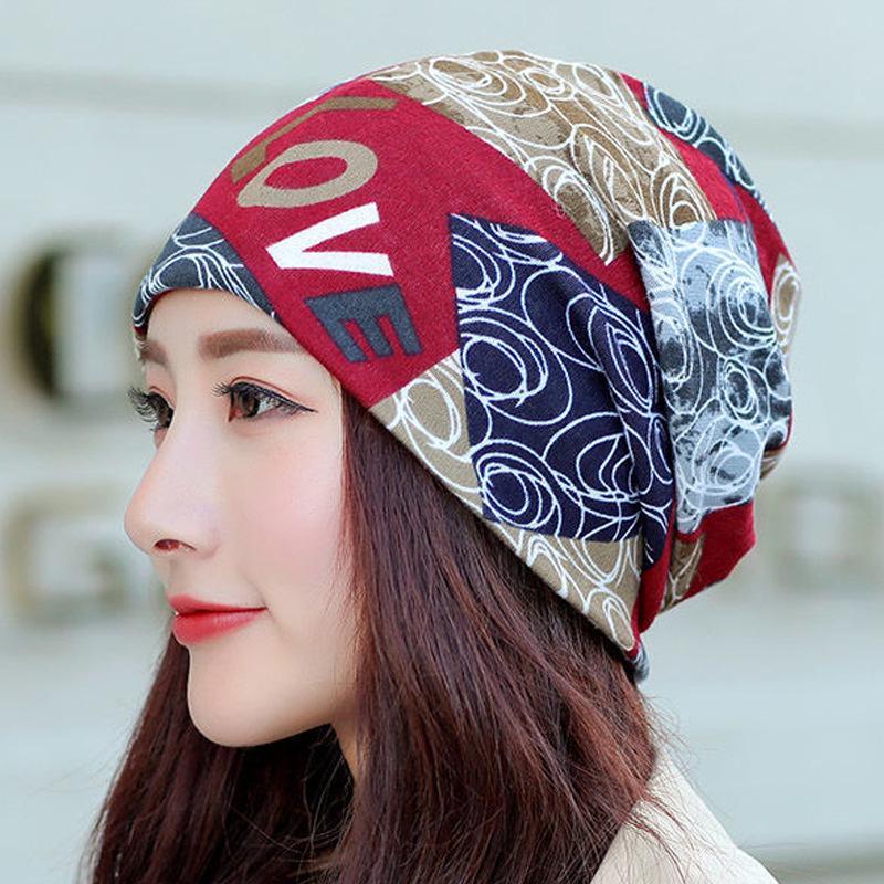 Autumn & Winter Multifunctional Double-Layer Twisted Neck Scarf Hat Mask