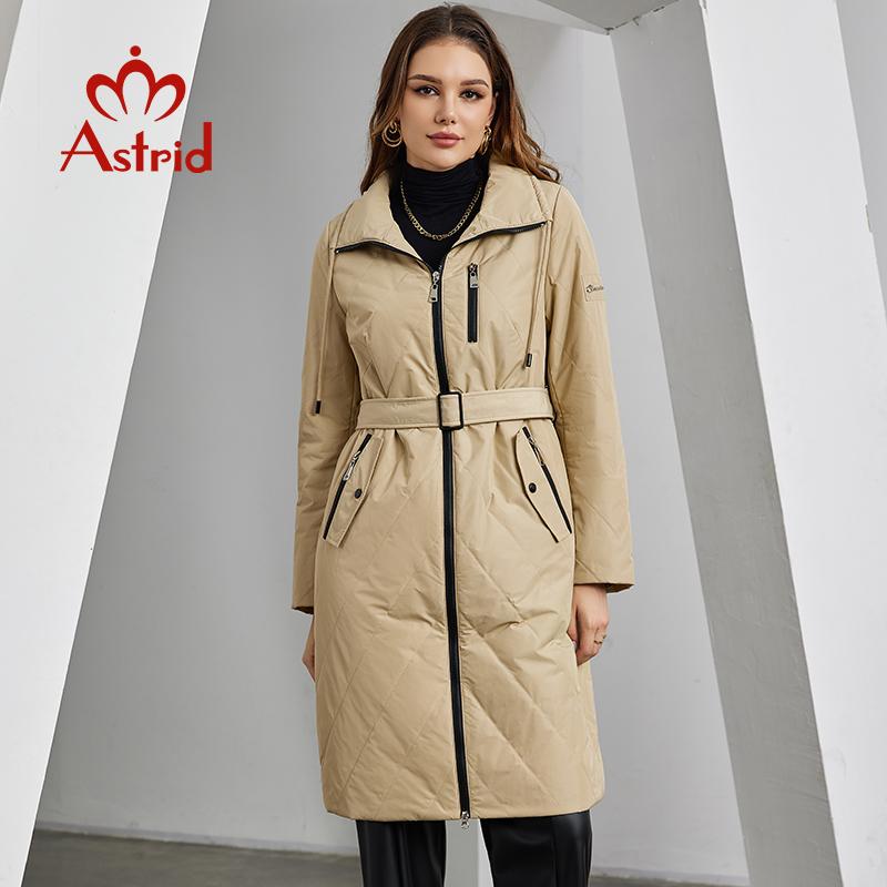 

ZIAI осенне-зимняя женская парка пальто с воротником-стойкой и поясом длинная стеганая куртка ветрозащитная верхняя одежда женское стеганое хлопковое пальто ZM-30068 L